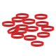 thumbnail image 2 of 15 Piezas / paquete Pulseras de silicona simples Pulseras de goma de moda Rojo, 2 of 5