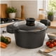 thumbnail image 1 of Olla Multicooker Doble Fondo Antiadherente Marmicoc Therma 6L 24 cm Color Negro, 1 of 7