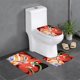 thumbnail image 1 of Samurái Jack Juego de 3 alfombras de baño de coral fleece: tapete de baño + alfombra de inodoro en forma de U + funda de tapa de inodoro en forma de O, 1 of 6