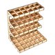 thumbnail image 1 of Estante De Pintura De Madera DIY Organizador De Almacenamiento De Tinta 4 Capas 60 Cuadrículas, 1 of 5