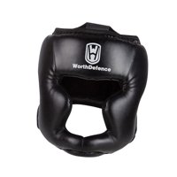 Magideal - Casco De Boxeo Protector De Cabeza Acolchado Grueso Ajustable Pu Cobertura De Cara Completa Para Entrenamiento De Muay Thai Taekwondo Sparring Karate Azul De 30 A 50Cm
