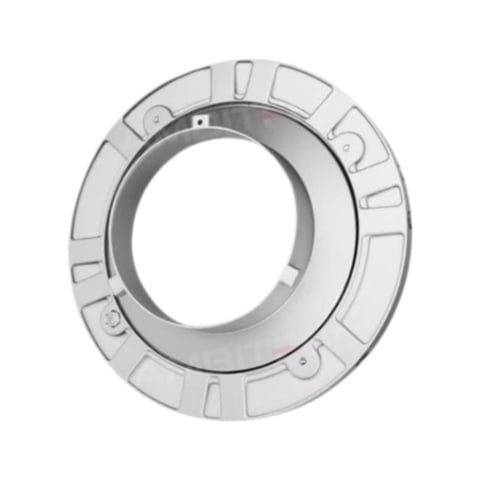 Magideal - Adaptador De Velocidad De Metal Accesorios Fotográficos Portátiles Diámetro De Rotación De 360 Degree 7,4 ""Para Linterna Instalación Fácil Compacta