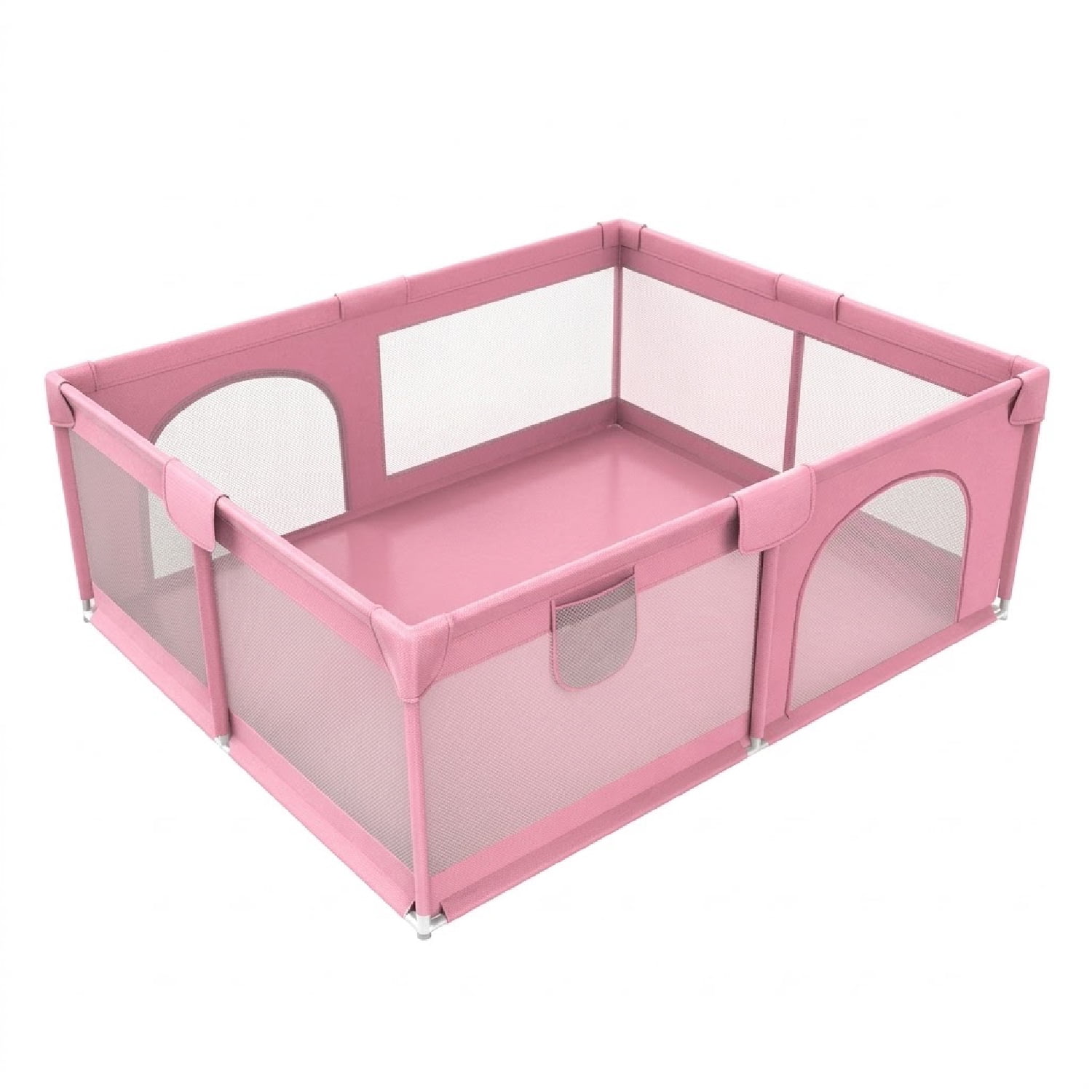 Mundo Online - Corral De Seguridad Bebe Rectangular 180 Cm Rosado