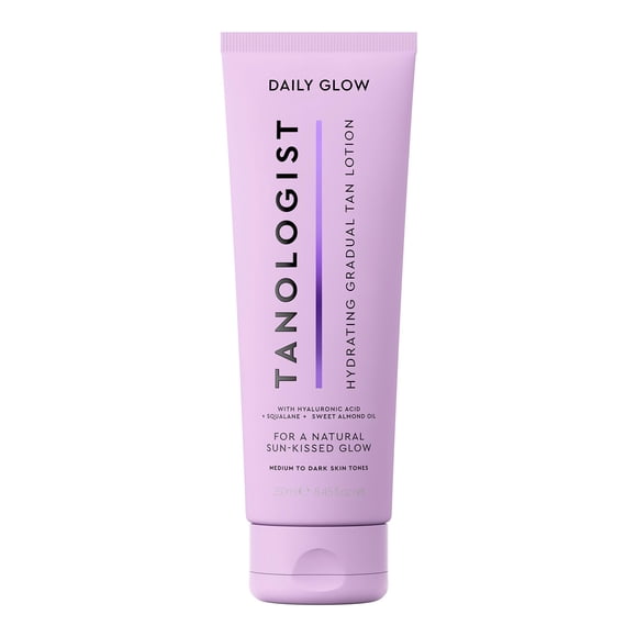 Loción bronceadora gradual Tanologist, hidratante, de color medio a oscuro, 250 ml