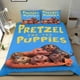 thumbnail image 1 of Pretzel y los Cachorros Conjunto de sábanas temático, trío de piezas, cómodo y amigable con la piel, diseño único, regalo de decoración para el hogar para familiares, amigos y fans,140cm *210cm, 1 of 6