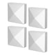 thumbnail image 1 of 4 Tapas Para Postes Piramidales, Cubiertas Para Postes De Buzones, Cubiertas Para Postes De Valla Exterior, Color Blanco, 1 of 5