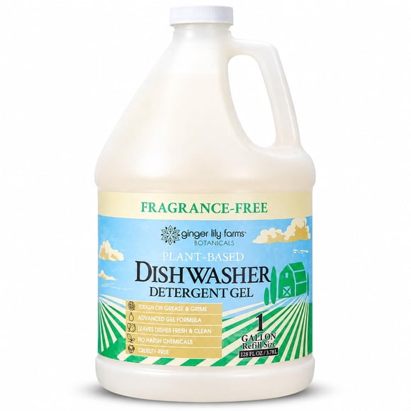 Detergente para Lavavajillas Ginger Lily Farms 3,8 L sin Fragancia