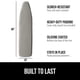 thumbnail image 2 of Funda para tabla de planchar GORILLA GRIP 46 x 124 cm con recubrimiento de silicona, 2 of 9