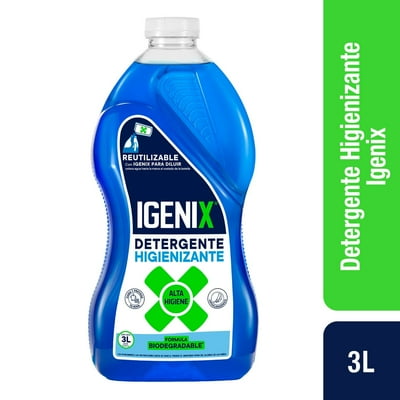 Detergente Líquido Higienizante Frescura Floral Botella 3 L Igenix