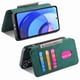thumbnail image 2 of Funda Billetera Magnética para Motorola Moto E20/E30/E40 Soporte Tarjetas Desmontable Verde, 2 of 6