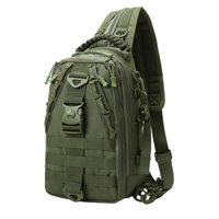 Ioensy - Bolsa De Aparejos De Pesca Con Portacañas Mochila De Pesca Resistente Al Agua Daysack L Verde