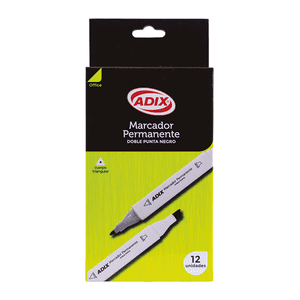 Adix - Marcadores Doble Punta Negro