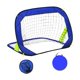 thumbnail image 3 of Objetivo De Fútbol Infantil Neta Compacto Plegable Fútbol Fútbol Para El Jardín De Juegos De Patio Azul, 3 of 5