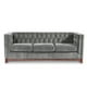 thumbnail image 3 of Sofa Roma 3 C Tela Velvet Gris, 3 of 6