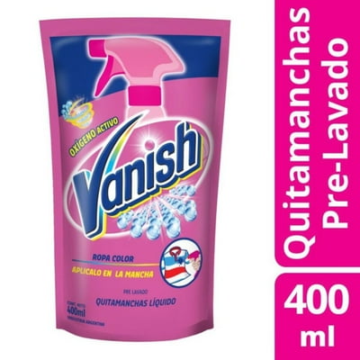 Quitamanchas Líquido Prelavado Ropa Color Doypack 400 Ml Vanish