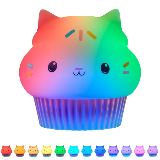 Lámpara de Luz de Colores Gato Cakey de la Casa de Muñecas de Gabby por Lights By Night