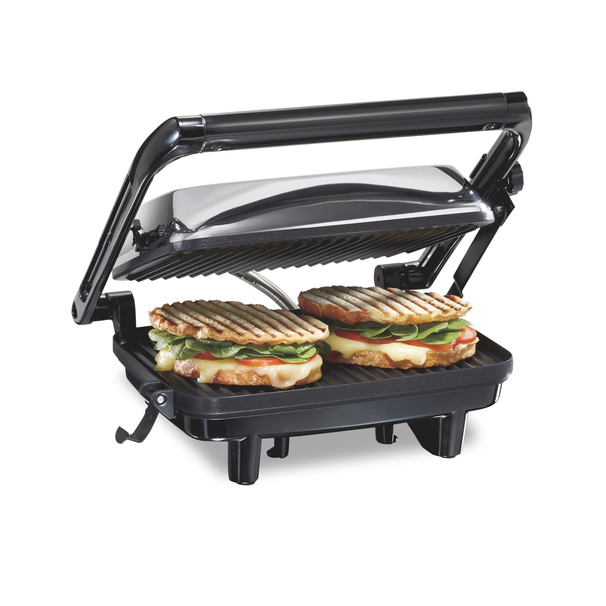 Sandwichera Y Parrilla Eléctrica Para Interiores Panini Press Hamilton Beach 25460ag