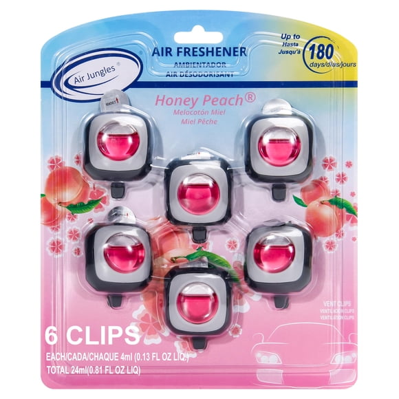Ambientador Para Coche Con Aroma A Melocotón 4 Ml 6 Unidades