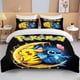 thumbnail image 1 of Pokémon Pikachu Bulbasaur Printed Soft Bedding Set Duvet Cover 1 Duvet Cover 2 Pillowcases Adult and Children Bedding Set Luxury Bed Sheets, 1 of 5