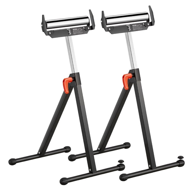 Roller Stand VEVOR, paquete de 2 unidades, 113-109 kg, capacidad de carga, color negro
