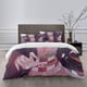 thumbnail image 1 of Nezuko Bedding Sets Bed Cartoon Duvet Cover Lightweight 3 Piece Bet Sets for Kids Boys Girls, 1 of 5
