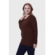 thumbnail image 2 of Polera Mujer Cuello V Rib Café, 2 of 4