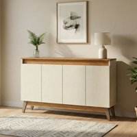Exit - Buffet Trento 4 Puertas Roble/Beige