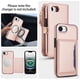thumbnail image 3 of For iPhone 17e [Bloqueo RFID] Funda Billetera Multifuncional 2 en 1 de Cuero PU Suave con Tapa Magnética, Múltiples Ranuras para Tarjetas, Bolsillo con Cierre y Correa de Hombro y Correa de Muñeca, 3 of 8