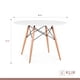 thumbnail image 5 of Comedor Mesa Eames Redonda Blanca 80cm + 4 Sillas Eames Negras, 5 of 8