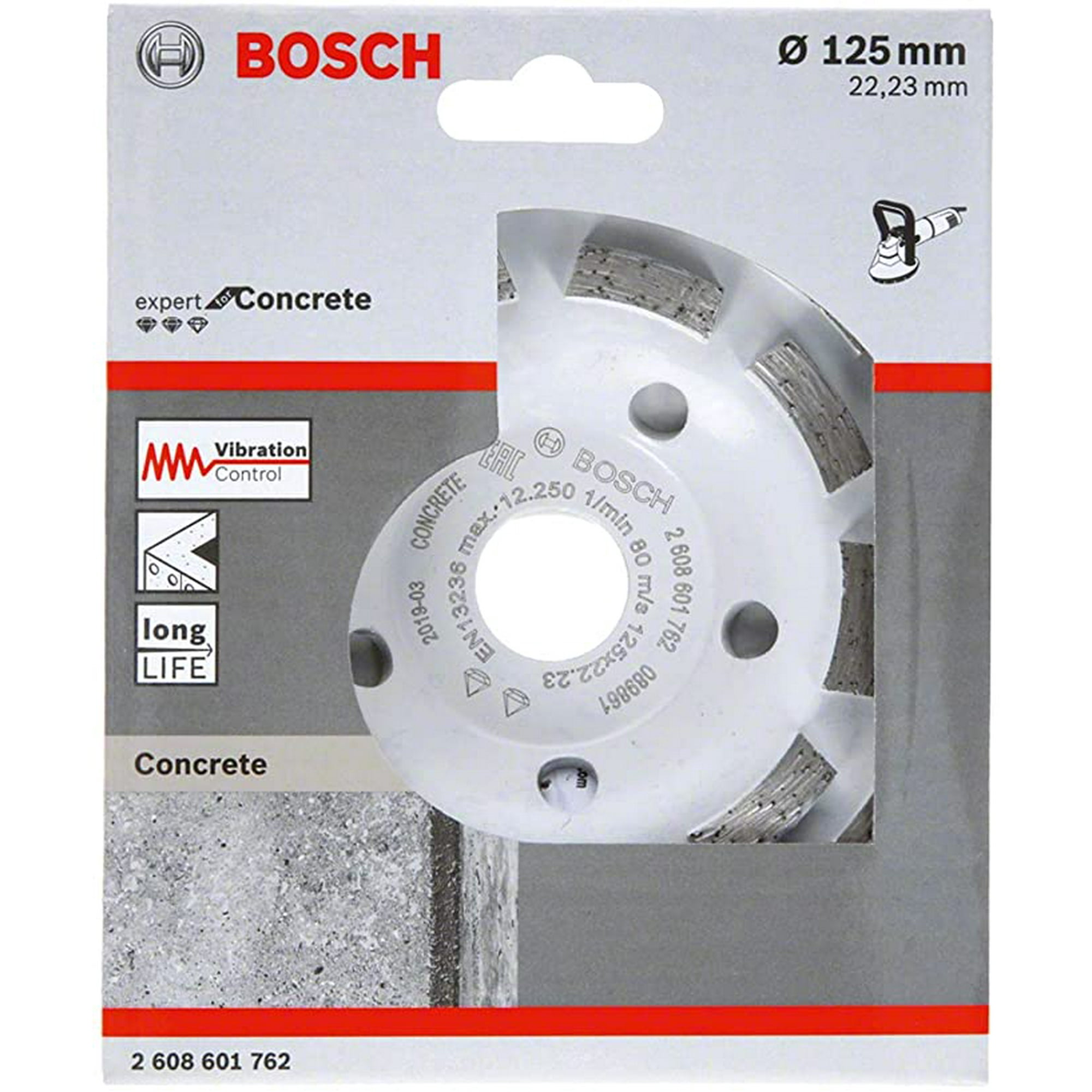 Bosch - Disco Copa Diamantada 125x22.23mm Experte Concrete