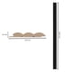 thumbnail image 3 of Revestimiento Pintado Negro Convexo 2440x120 mm - 1 Tabla, 3 of 3