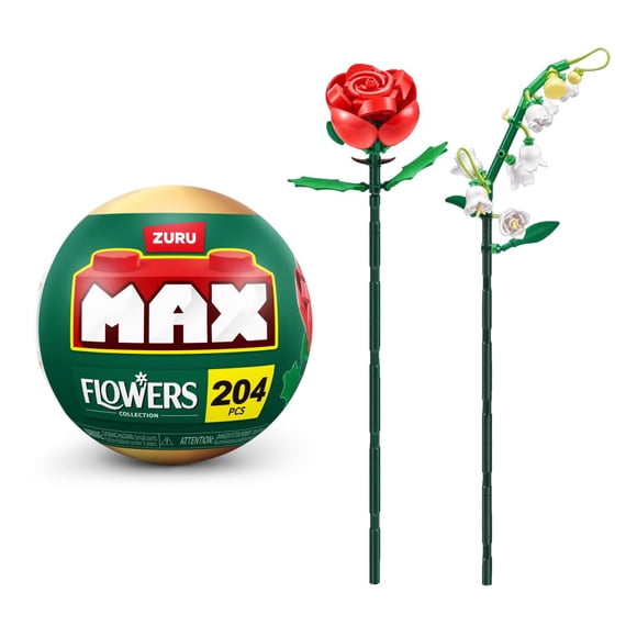 SET BLOQUES FLORES MAX- CON DIFERENTES MODELOS DE PIEZAS - LILY DEL VALLE Y ROSA