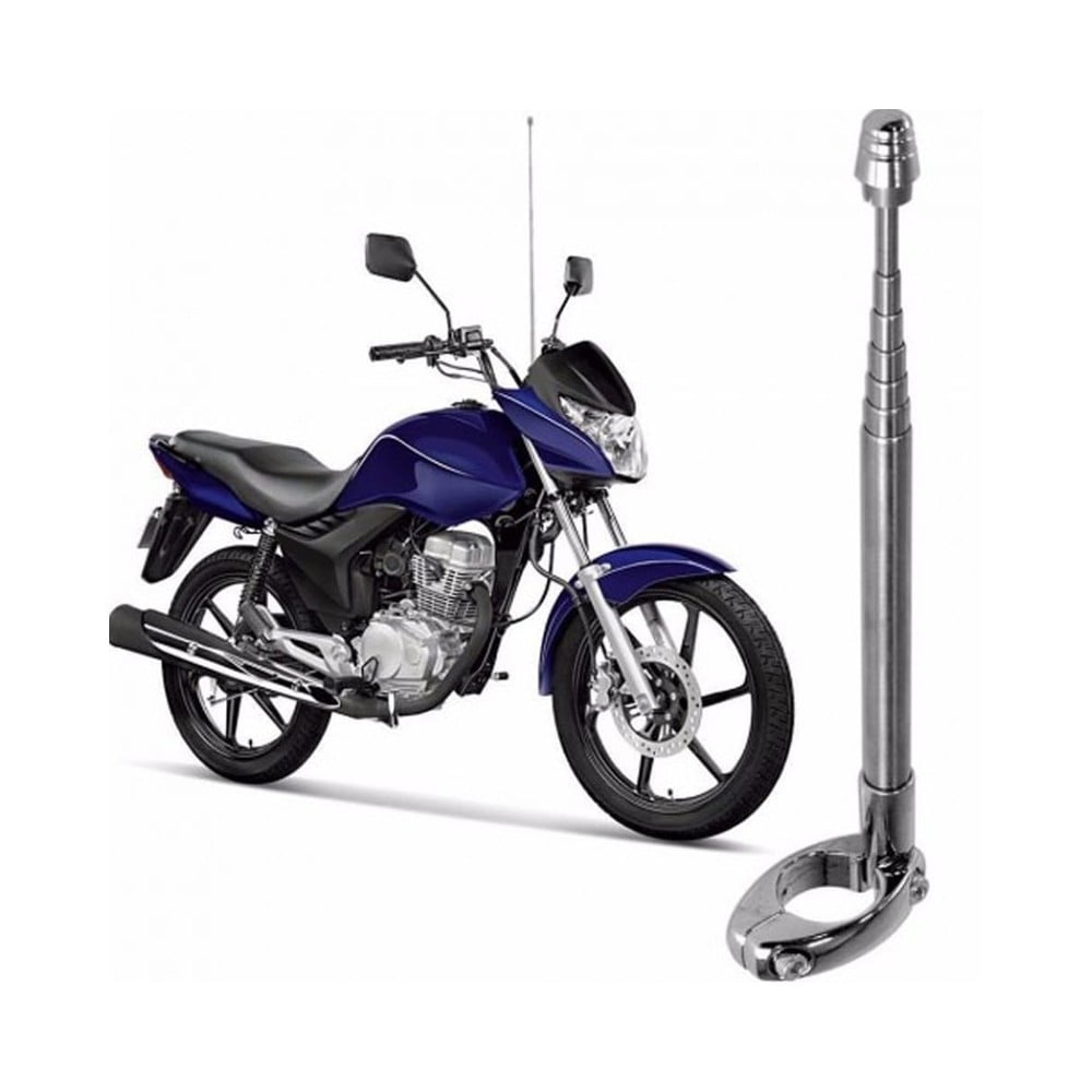N-ofertas - Antena Corta Hilo Curado Moto Retractil Cromada