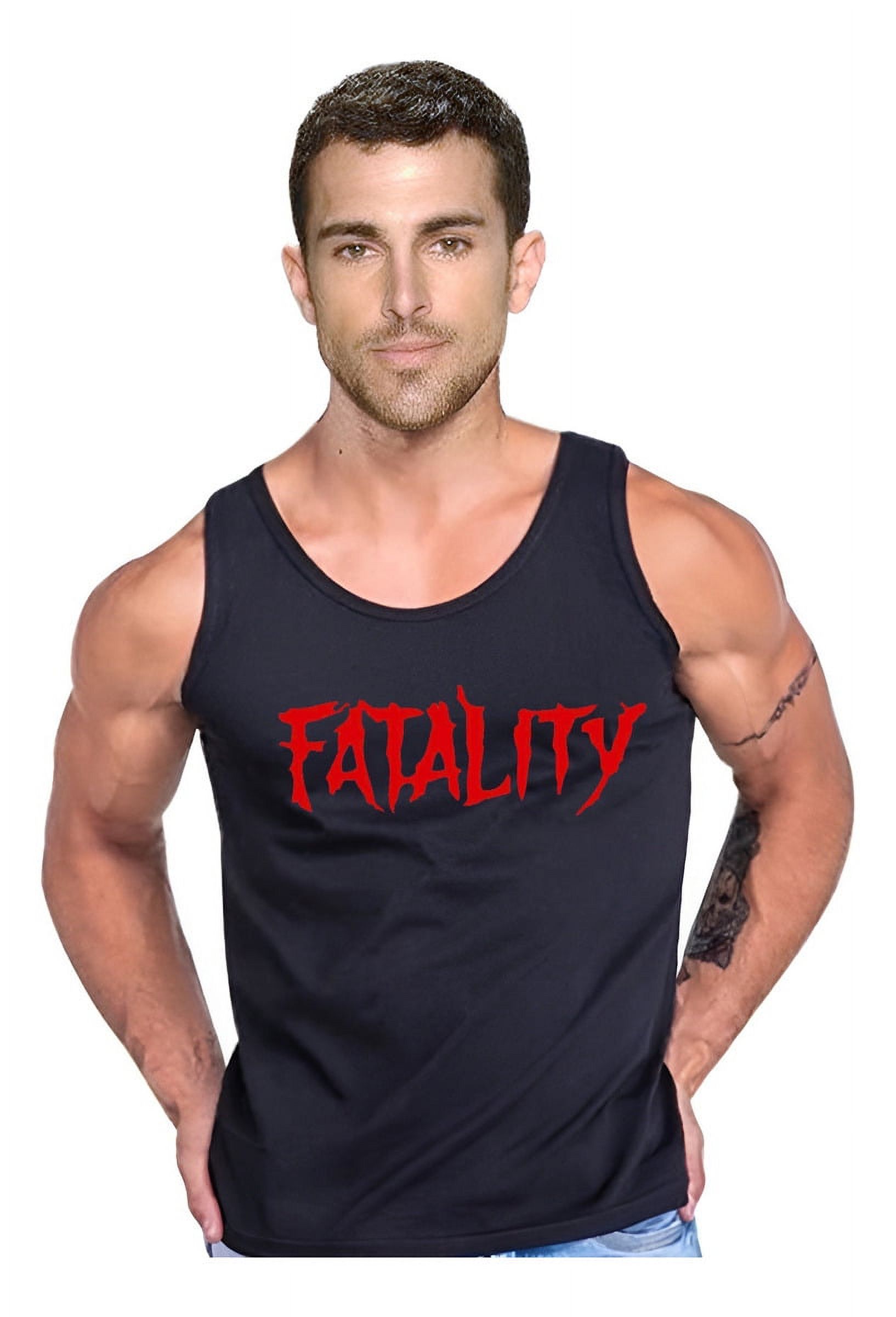 Persodesign - Polera Diseño Fatality Tank Gym Musculosa Talla M Negro Hombre
