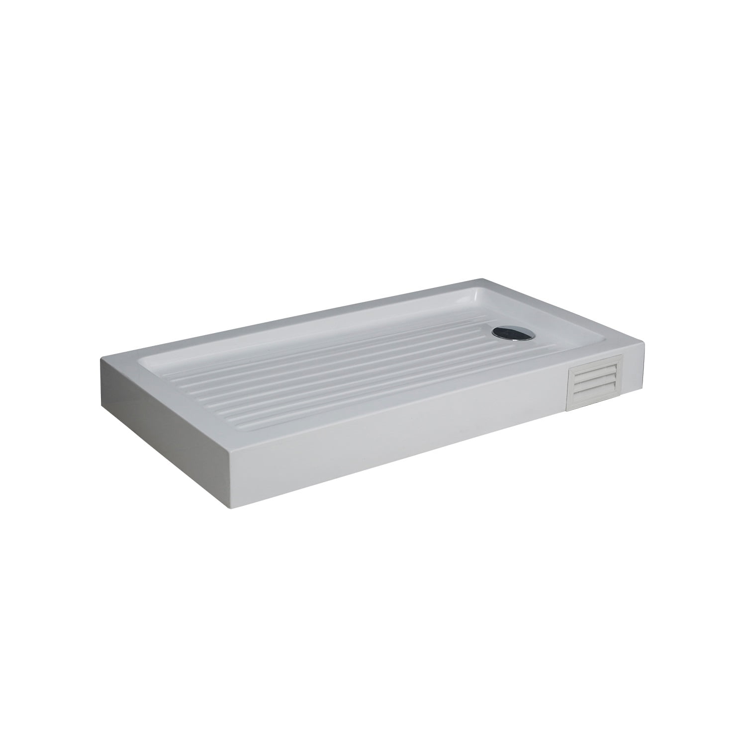 Briggs - Receptáculos Acril Con Registro Y Desagüe 130x70