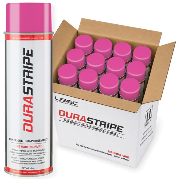 Pintura DuraStripe 12x510 ml Rosa Fluorescente para Marcado Deportivo