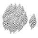thumbnail image 4 of 100 piezas de hojas de rosas artificiales apliques scrapbooking bricolaje artesanal de plata, 4 of 5