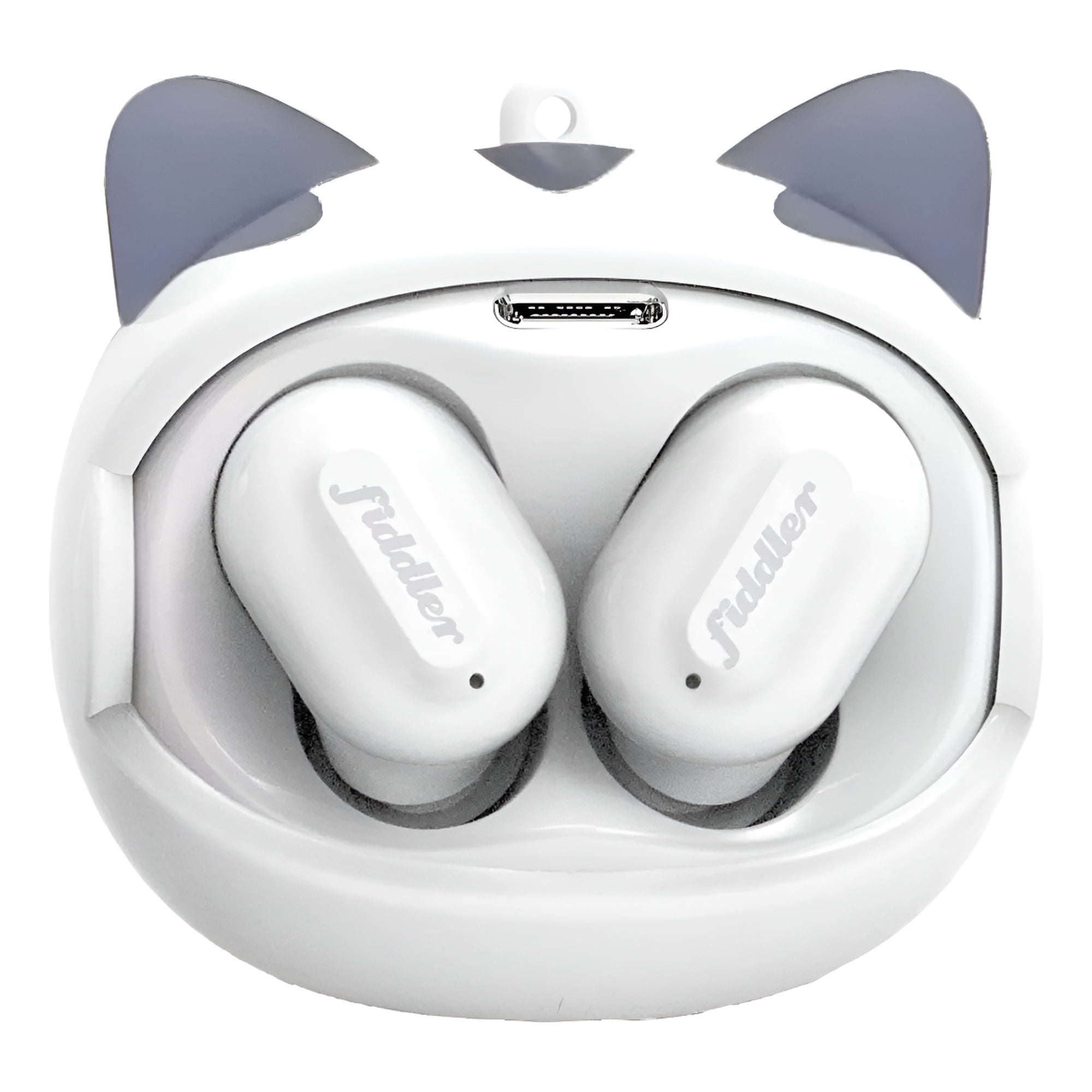 Fiddler - Audífono Bluetooth Cat Kawaii Rolling Face Macrotel Fd-g05dg