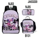 thumbnail image 1 of MINISO Sanrio Kuromi Backpack Sanrio Backpack Pencil Bag Student School Bag Primary and Middle kawaii Cartoon School Bag Mochila, 1 of 3
