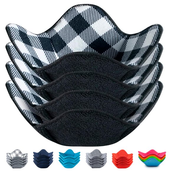 Manopla para olla Aticca 18 cm Negro multicolor (paquete de 4)