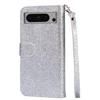 Funda Para Foxdock Elegante Funda Google Pixel 8A Glitter Con Cremallera-Ideal Para El Uso Diario