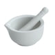 thumbnail image 5 of Mortero y maja de porcelana, recipiente para moler, herramienta manual portátil, utensilios de cocina, recipiente para moler ajo, arroz y frutas. Blanco, 5 of 5