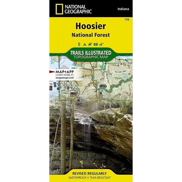 Mapa del Bosque Nacional Hoosier (Mapa de Senderos Ilustrado de National Geographic, 770)