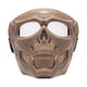 thumbnail image 1 of Gafas De Calavera Máscara Ajustable Para Esquiar Nieve Motociclismo Película Prop Caqui Lente Transparente, 1 of 5