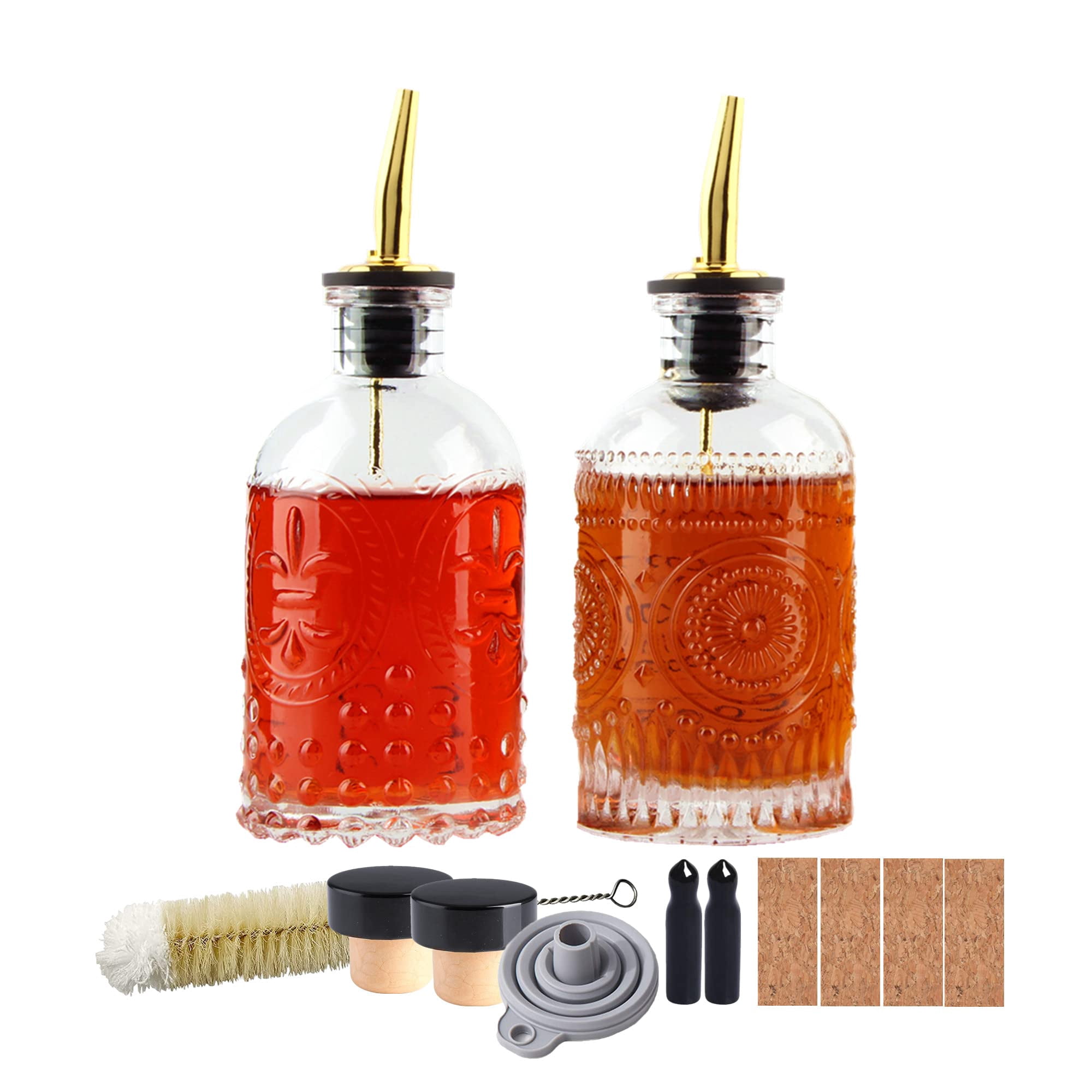 Set De Botellas Dispensadoras De Sirope Shining Craft Coffee, 200 Ml, Paquete De 2