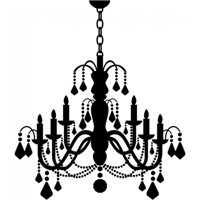 Rienda Libre Graphics - Decomural Grand Candle Chandelier Dining Room Ws-15587