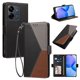thumbnail image 2 of Funda Cartera para Xiaomi Redmi 13C con Cierre Magnético, Tricolor, Negro, 2 of 6