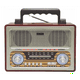 thumbnail image 1 of Radio Retro Portátil Bt fm usb sd entrada Aux 3 5 Recargable Beige Ap02055, 1 of 2