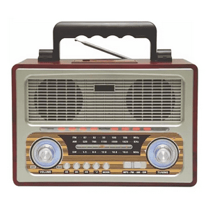 Radio Retro Portátil Audiopro Bt/Fm/Usb/Sd/Entrada Aux 3.5 Recargable Beige Ap02055