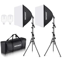 Kit Iluminación Led Neewer Nw48 Ii 2.4G Con Softbox